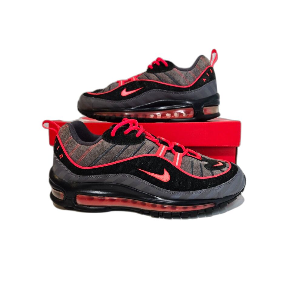 Nike Air Max 98 I-95 Sneakers | Men's Size 8.5 | Gunsmoke Lava Glow | BV6046-001